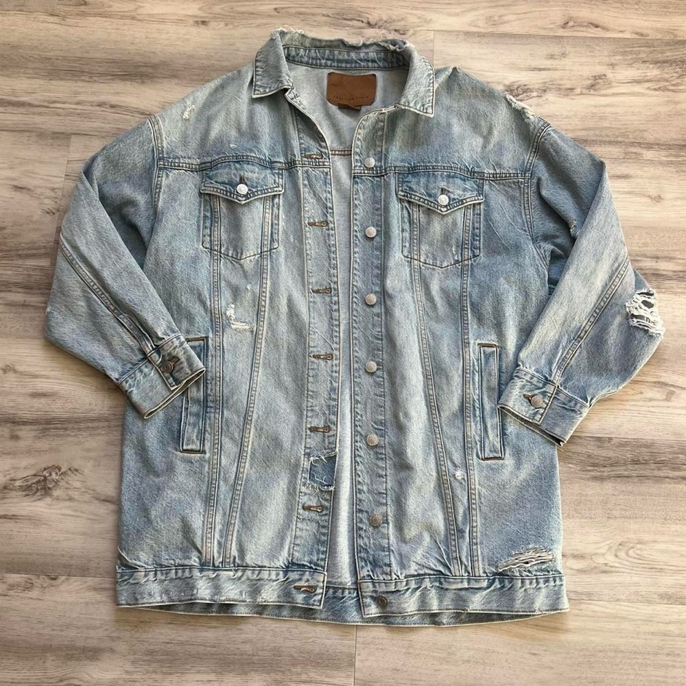 American Eagle Outfitters Vintage Light Blue Denim Jacket